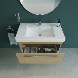 حوض لوحدة موبيليا إيكاروس 045475 بالفايظ بفتحة للخلاط مقاس 75 × 49 سم من ساني بيور